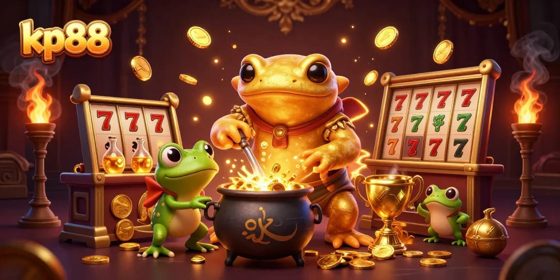 Experience kp88 with vibrant golden elements, captivating characters, and dynamic casino visuals.