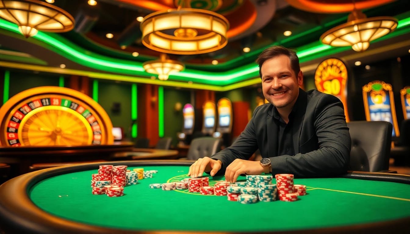 Experience the thrill of gambling with 288 T at a luxurious casino table.