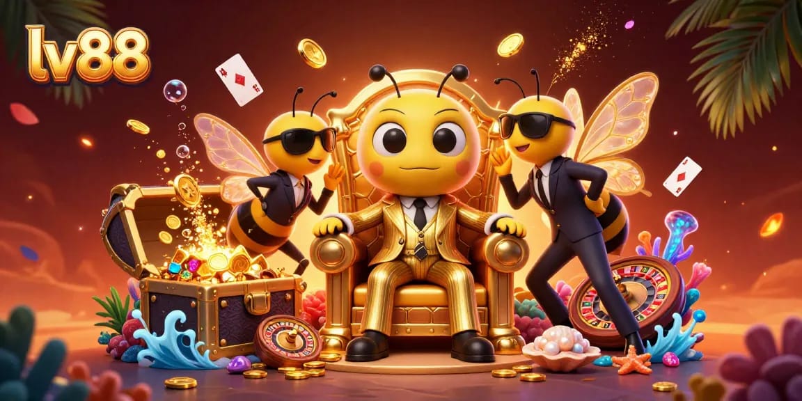 Experience the thrill of lv88 online gaming with a vibrant scene of excitement and rewards.