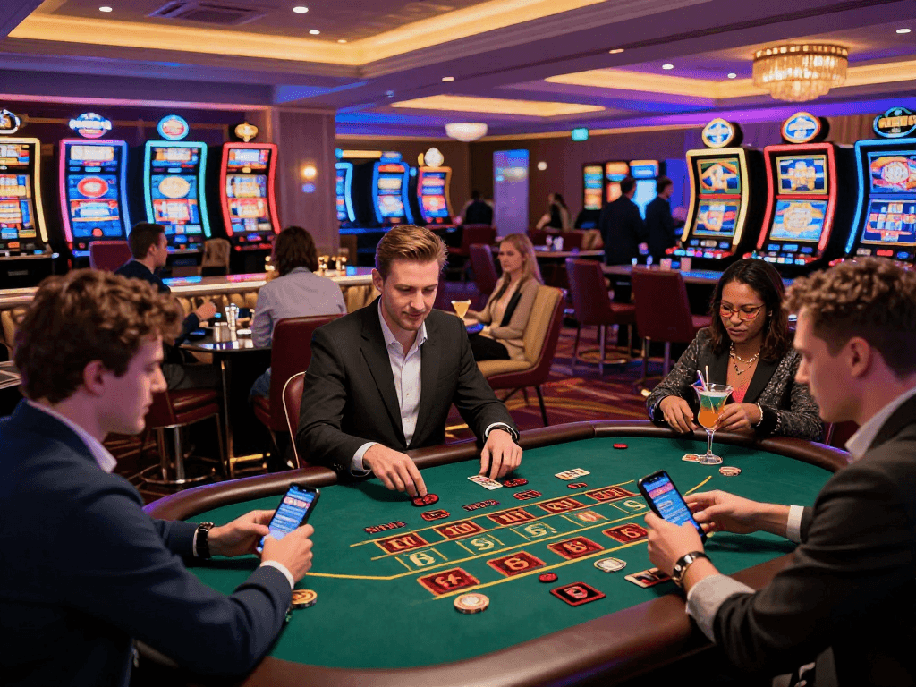 Explore non-GamStop casinos at https://neccr.org.uk featuring vibrant gaming atmosphere and diverse player engagement.