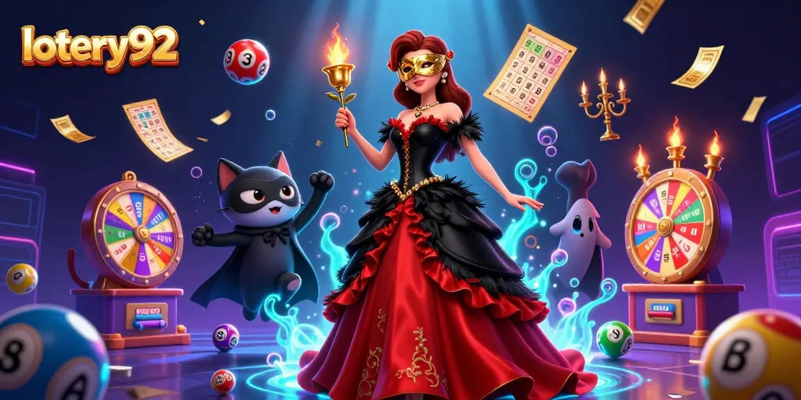 Engage in thrilling lottery action with lotery92 featuring vibrant numbered balls and a captivating scene.