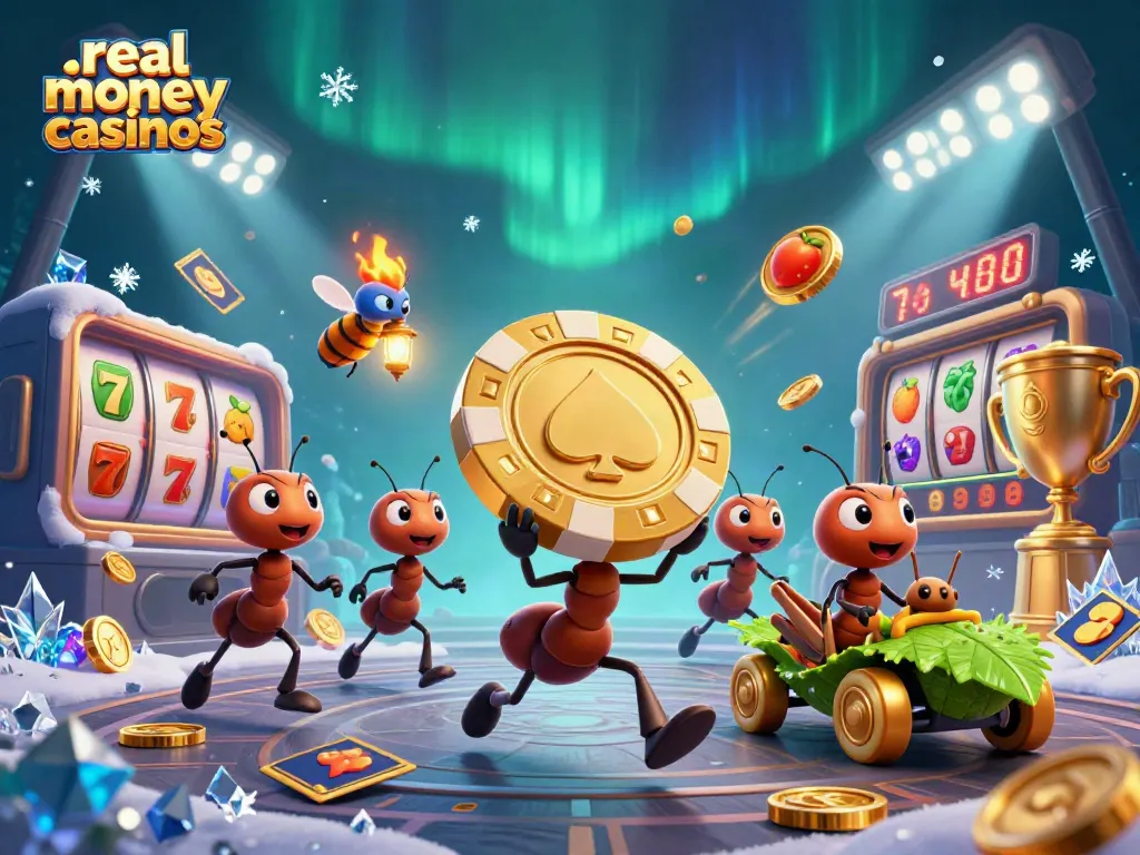 Experience exhilarating action in real money casinos as ants embark on a golden heist!
