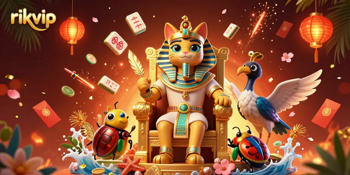Experience the thrilling games at rikvip as the pharaoh cat rules the casino realm with treasure and excitement.