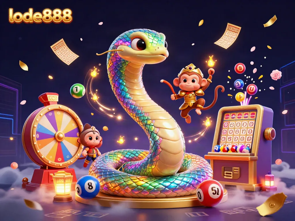Engage with Lode888's vibrant gaming world featuring dynamic lottery elements and a playful atmosphere.