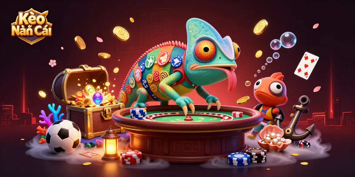 Kèo Nhà Cái offers exciting sports betting insights, featuring dynamic game elements with vibrant visuals and engaging details.