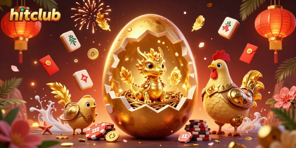 Experience thrilling gaming with hitclub's golden dragon, chips, and festive Chinese decor.