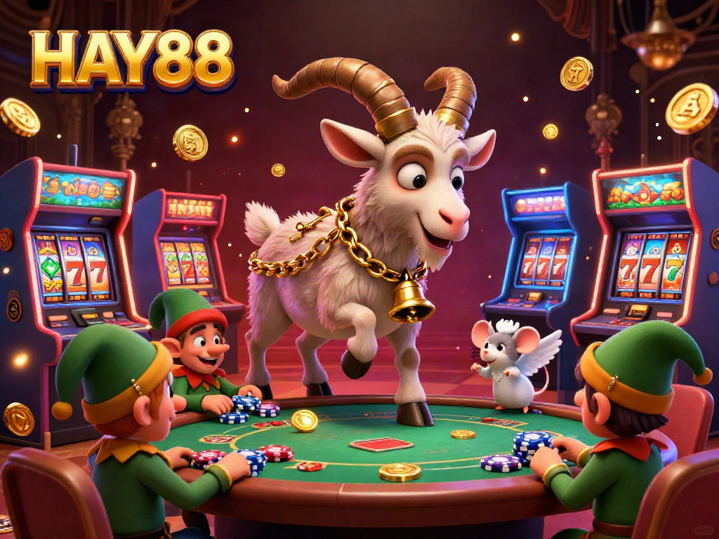Experience vivid casino action with HAY88 featuring 3D characters and dynamic gaming elements.