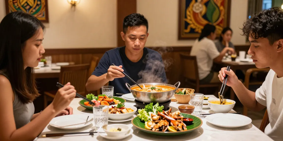 Delicious dishes at Rokok88 Tarachan Huahin Restaurant, showcasing traditional Thai food in an inviting atmosphere.