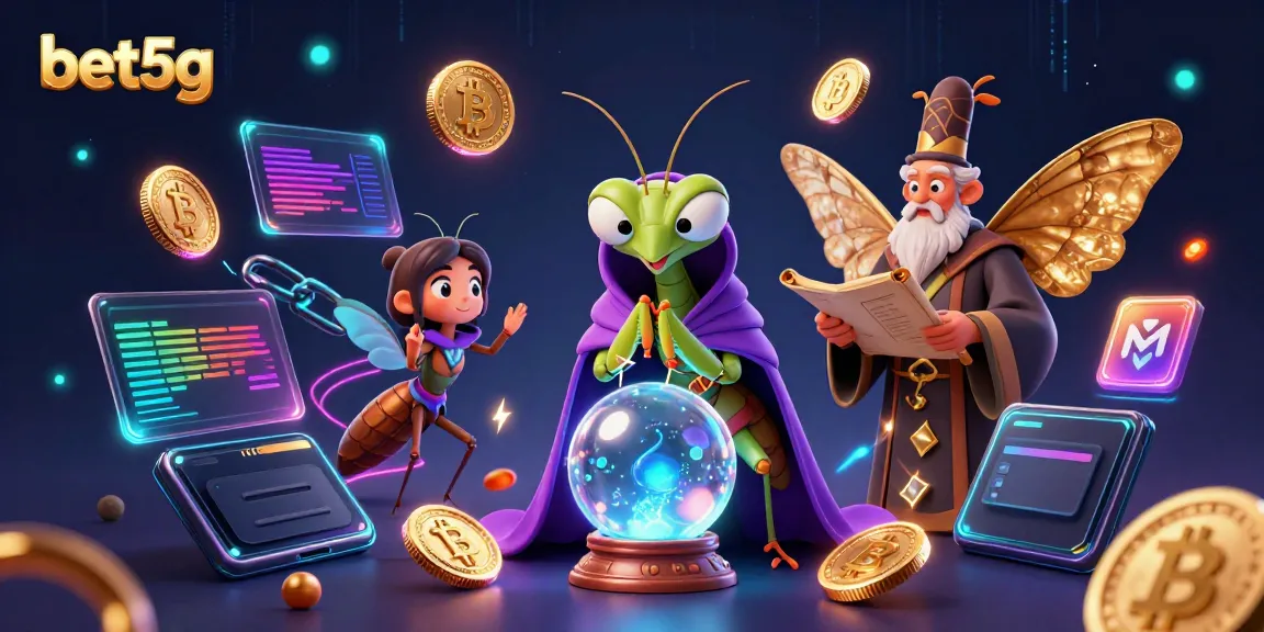 Experience thrilling gameplay with bet5g in an immersive casino-themed 3D illustration featuring unique characters.