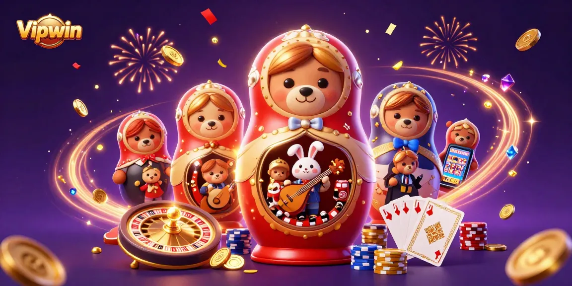 Experience thrilling gameplay at Vipwin with vibrant casino characters and captivating elements.
