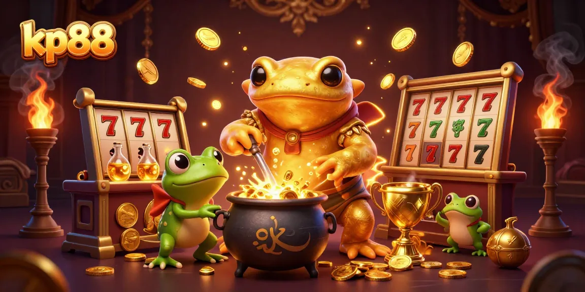 Experience kp88 with vibrant golden elements, captivating characters, and dynamic casino visuals.