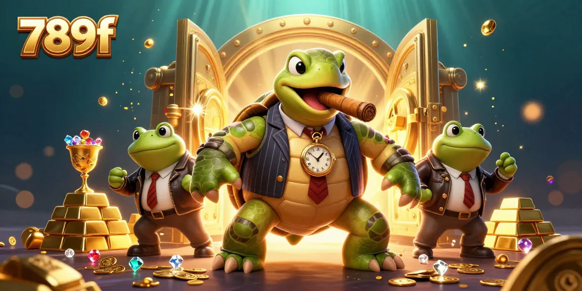 Experience the thrilling action of 789f with a vibrant casino-themed 3D illustration featuring dynamic characters and games.