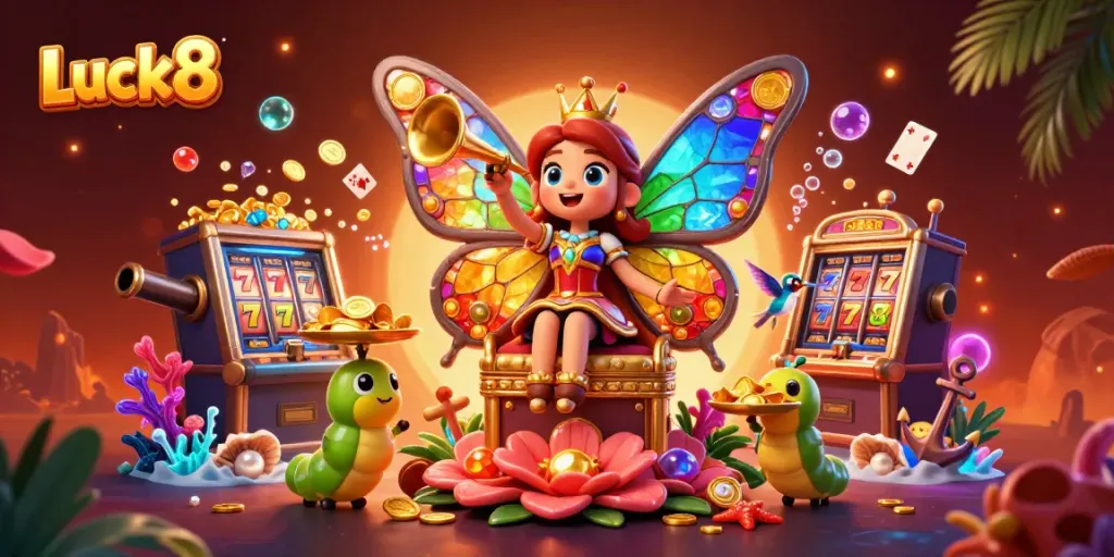 Engage with Luck8 while enjoying a vibrant casino atmosphere filled with treasure and excitement.