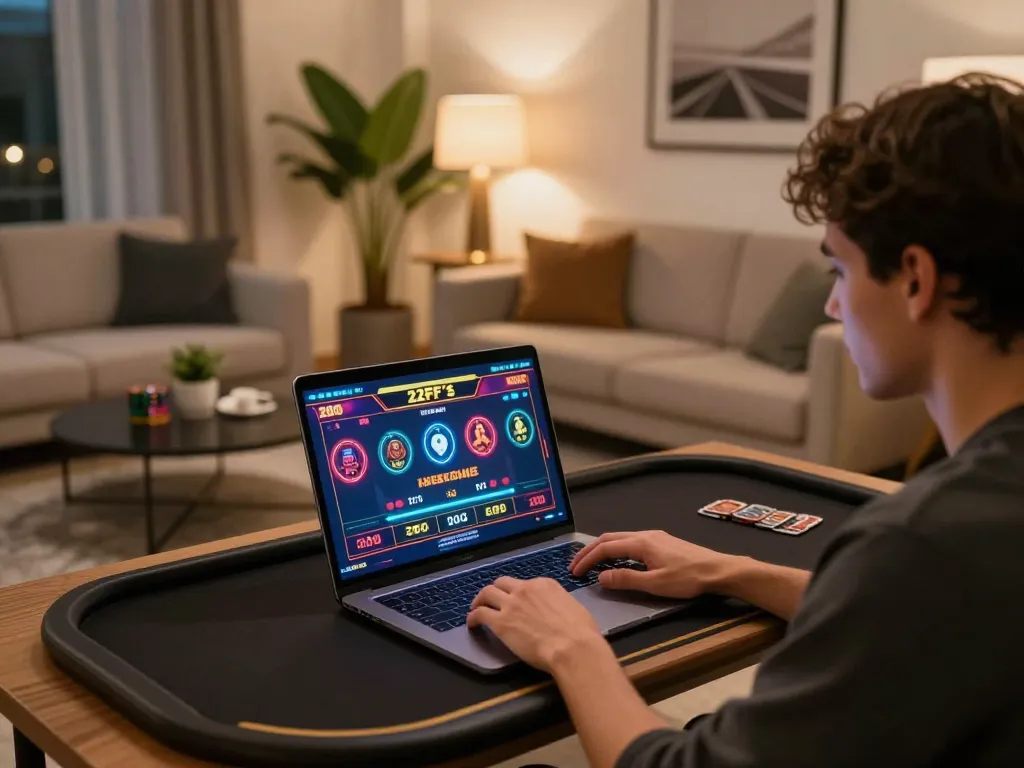 Engaging gameplay on 22FF's live dealer platform featuring vibrant graphics and user-friendly interface.