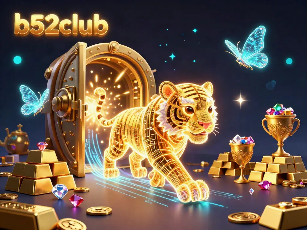 Engage in thrilling gameplay with b52club, featuring a vibrant casino scene full of treasures and excitement.