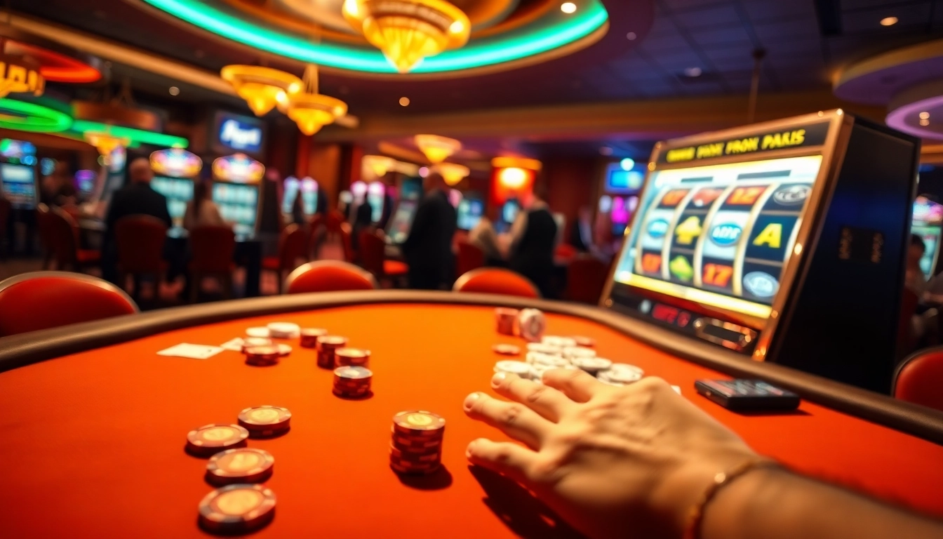 Découvrez les meilleurs bonus casino en ligne à travers cette image dynamique de jeux de casino.