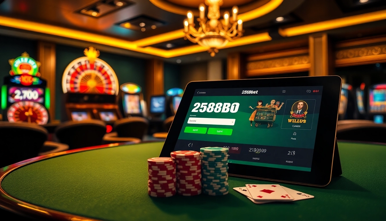 Experience the excitement of 258bet com login in a luxurious casino setting with vibrant games and professional interface.