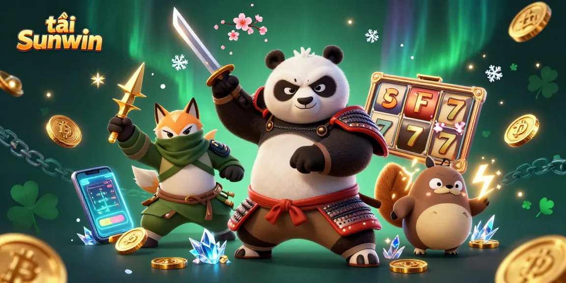 Play and win exciting games at tải Sunwin with vibrant 3D characters and casino elements.